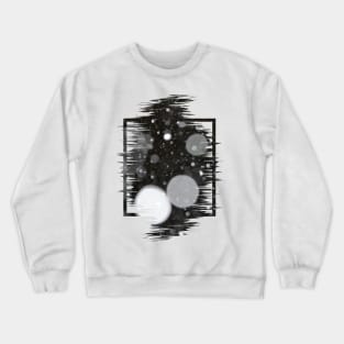 Bubbles Abstarct Frame Glitch Texture Design Crewneck Sweatshirt